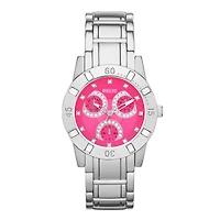 Relic® Beth Womens Crystal-Accent Silver-Tone Bracelet Sport Watch ZR15751