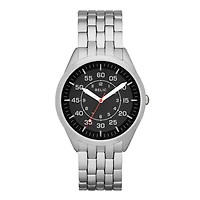 Relic® Clayton Mens Military Silver-Tone Watch ZR12132