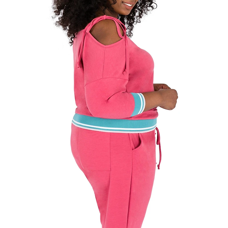 Poetic Justice Womens Plus Long Sleeve Blouse