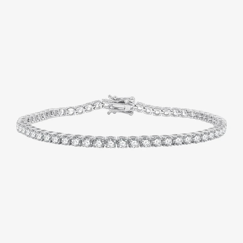 (G / Si1-Si2) 5 CT. T.W. Lab Grown White Diamond 10K or Yellow Gold 7.5 Inch Tennis Bracelet