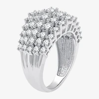 (G / Si1-Si2) Womens 3 CT. T.W. Lab Grown White Diamond 10K Gold Cocktail Ring