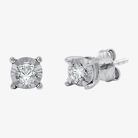 Womens 1/ CT. T.W. Lab Grown White Diamond Sterling Silver Round -pc. Jewelry Set
