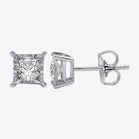 (G / Si1-Si2) 1/2 CT. T.W. Lab Grown White Diamond Sterling Silver 4.7mm Stud Earrings