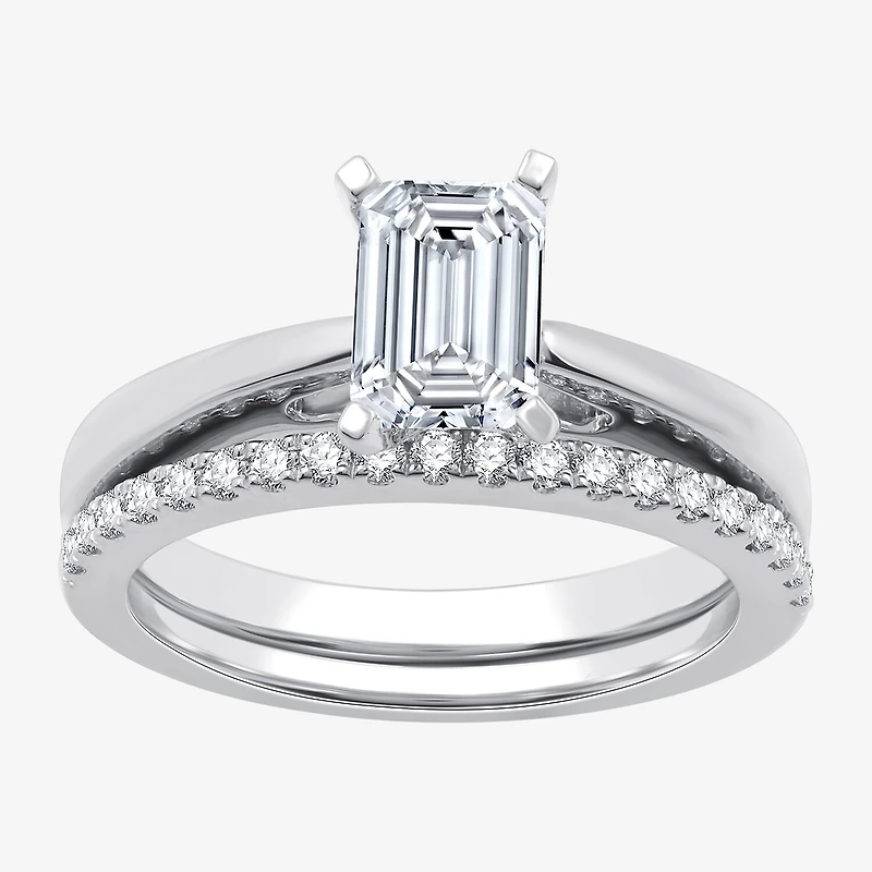 I Said Yes (G / Si1-Si2) Womens 1 1/4 CT. T.W. Lab Grown White Diamond Sterling Silver Solitaire Bridal Set