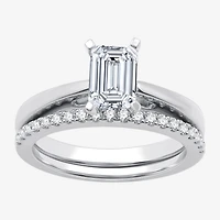 I Said Yes (G / Si1-Si2) Womens 1 1/4 CT. T.W. Lab Grown White Diamond Sterling Silver Solitaire Bridal Set