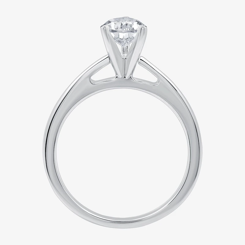 I Said Yes (G / Si1-Si2) Womens 1 1/4 CT. T.W. Lab Grown White Diamond Sterling Silver Pear Solitaire Bridal Set