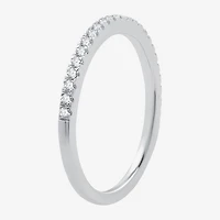 I Said Yes (G / Si1-Si2) Womens 1 CT. T.W. Lab Grown White Diamond Sterling Silver Pear Side Stone Halo Bridal Set