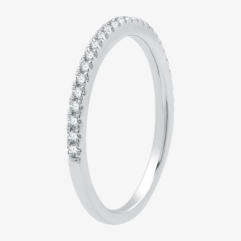 I Said Yes (G / Si1-Si2) Womens 1 CT. T.W. Lab Grown White Diamond Sterling Silver Round Side Stone Halo Bridal Set