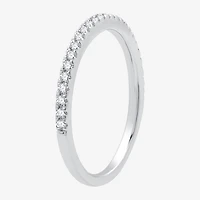 I Said Yes (G / Si1-Si2) Womens 1 CT. T.W. Lab Grown White Diamond Sterling Silver Round Side Stone Halo Bridal Set