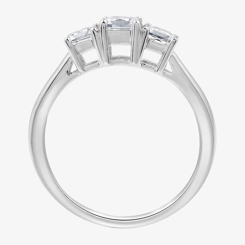 Love Lives Forever (G / Si1-Si2) Womens 1 CT. T.W. Lab Grown White Diamond 10K Gold 3-Stone Engagement Ring