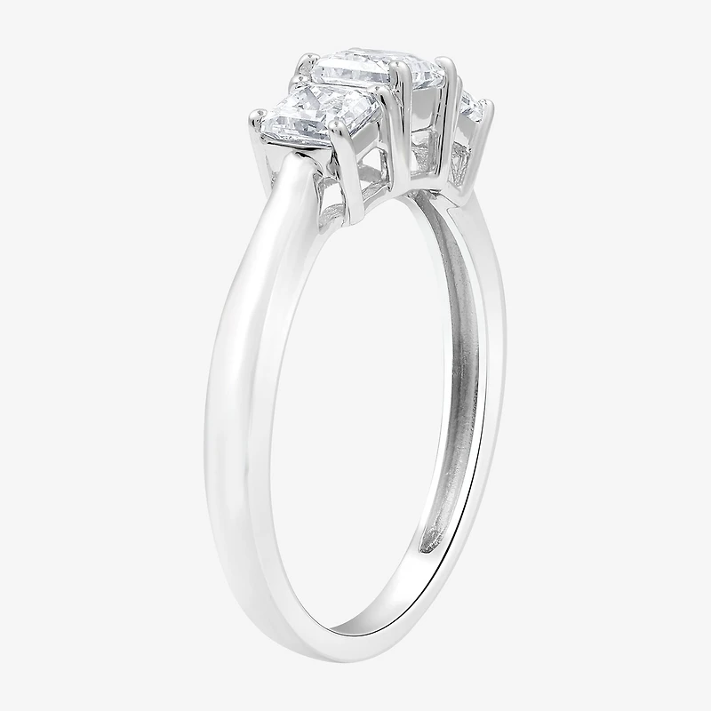 Love Lives Forever (G / Si1-Si2) Womens 1 CT. T.W. Lab Grown White Diamond 10K Gold 3-Stone Engagement Ring