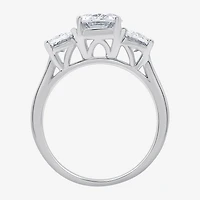 Love Lives Forever (G / Si1-Si2) Womens 3 CT. T.W. Lab Grown White Diamond 14K Gold Oval 3-Stone Engagement Ring