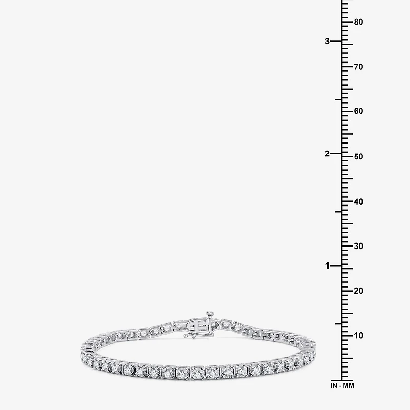 Womens 2 CT. T.W. Lab Grown Diamond Sterling Silver 7.5 Inch Tennis Bracelet