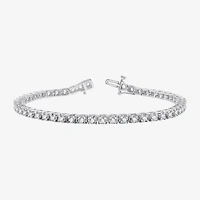 Womens 2 CT. T.W. Lab Grown Diamond Sterling Silver 7.5 Inch Tennis Bracelet