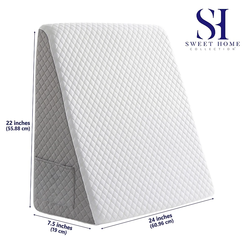 Sweet Home Collection™ Bed Wedge Pillow with High Density Foam