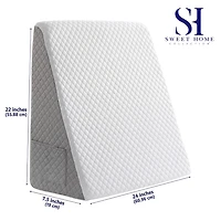 Sweet Home Collection™ Bed Wedge Pillow with High Density Foam