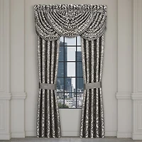 Queen Street Blythe Silver Rod Pocket Blackout Set of 2 Curtain Panel