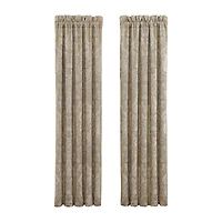 Queen Street Santina Rod Pocket Blackout Set of 2 Curtain Panel
