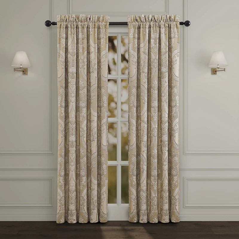 Queen Street Santina Rod Pocket Blackout Set of 2 Curtain Panel