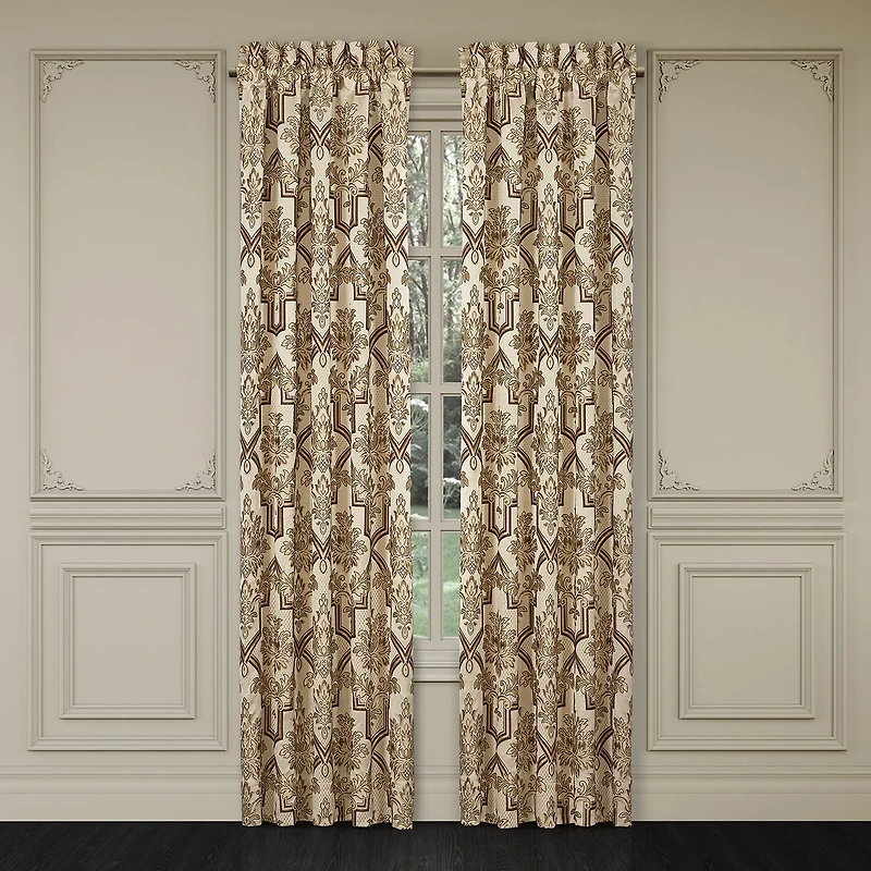 Queen Street Grandville Rod Pocket Blackout Set of 2 Curtain Panel