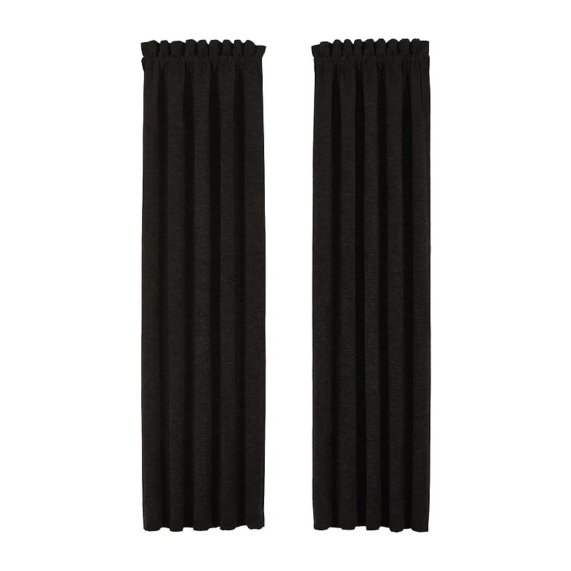 Queen Street Lavinia Rod Pocket Blackout Set of 2 Curtain Panel