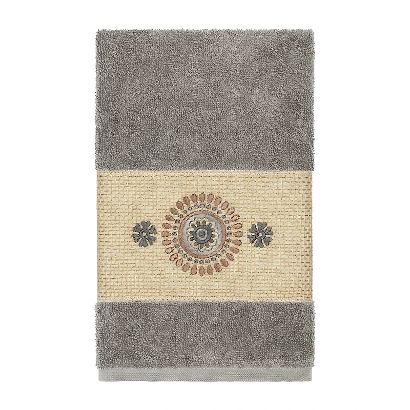 Linum Home Textiles Isabelle Embellished 3-pc. Bath Towel Set