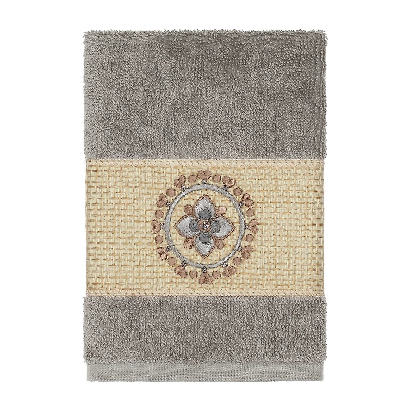 Linum Home Textiles Isabelle Embellished 3-pc. Bath Towel Set