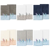 Linum Home Textiles Sofia 2-pc. Embellished Animal Bath Towel