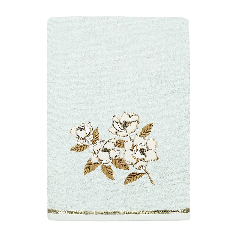 Linum Home Textiles Maggie 2-pc. Embellished Floral Bath Towel