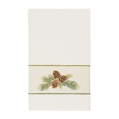 Linum Home Textiles Pierre Embellished Floral Bath Towel