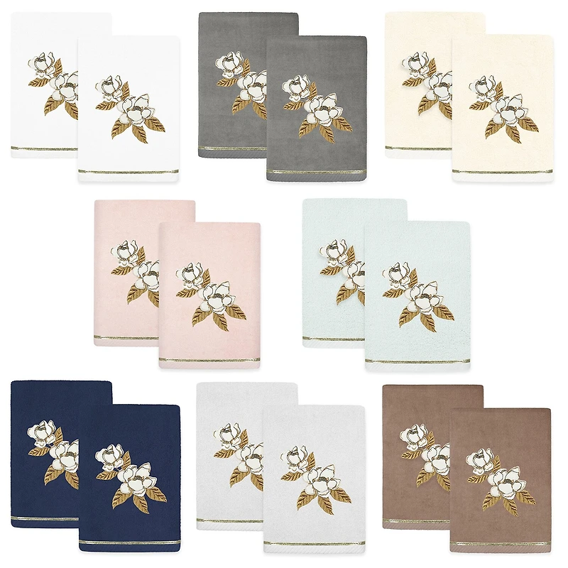 Linum Home Textiles Maggie Embellished 2-pc. Hand Towel