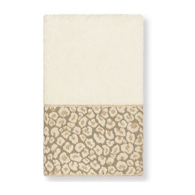 Linum Home Textiles Spots Embellished Hand Towel