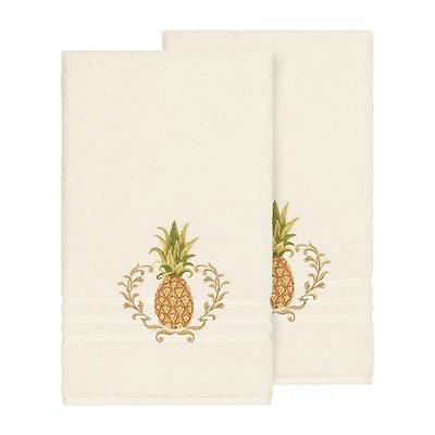 Linum Home Textiles Welcome Embellished 2-pc. Bath Towel