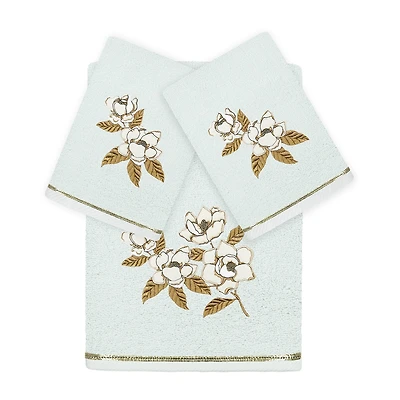 Linum Home Textiles Maggie Embellished 3-pc. Bath Towel Set