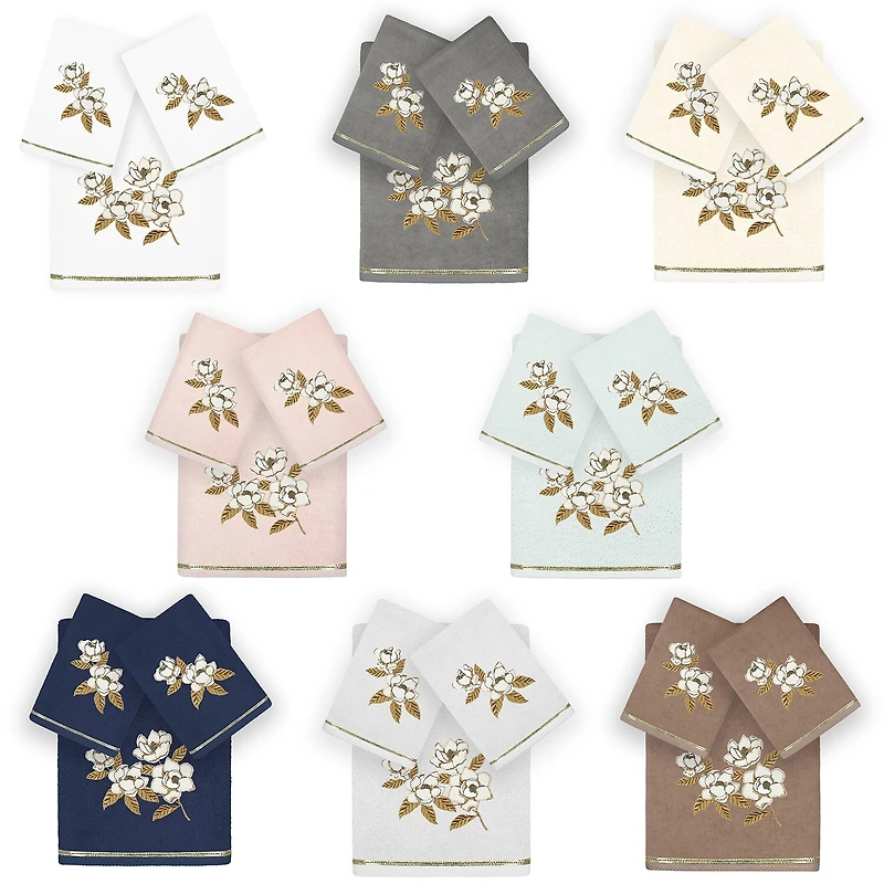 Linum Home Textiles Maggie Embellished 3-pc. Bath Towel Set