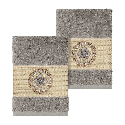 Linum Home Textiles Isabelle 2-pc. Embellished Washcloth