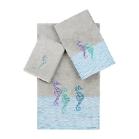 Linum Home Textiles Sofia Embellished 3-pc. Bath Towel Set