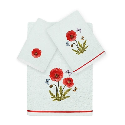 Linum Home Textiles Polly Embellished 3-pc. Bath Towel Set