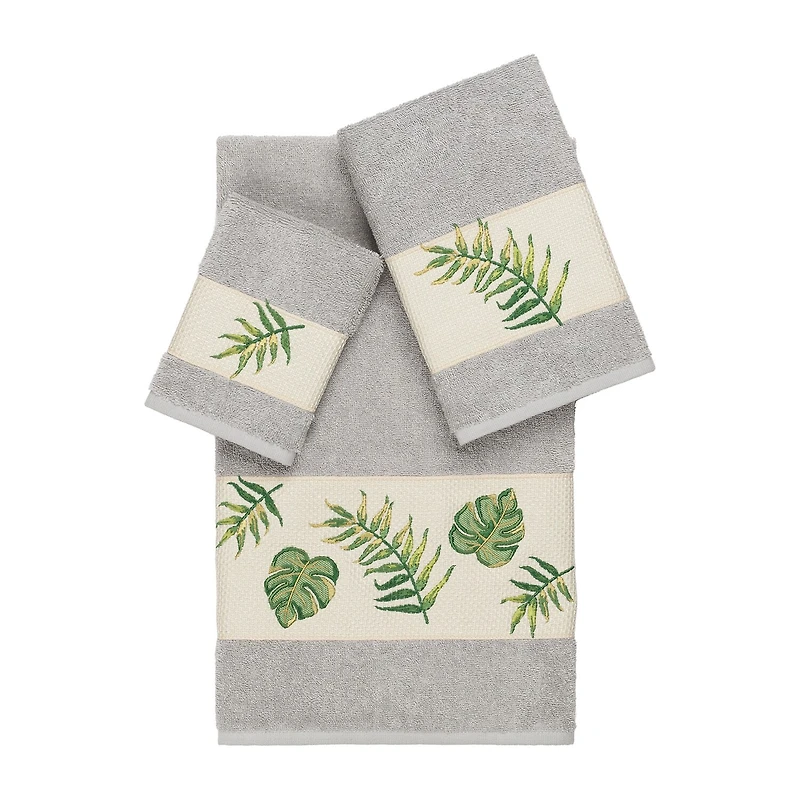 Linum Home Textiles Zoe Embellished 3-pc. Bath Towel Set