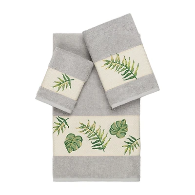 Linum Home Textiles Zoe Embellished 3-pc. Bath Towel Set