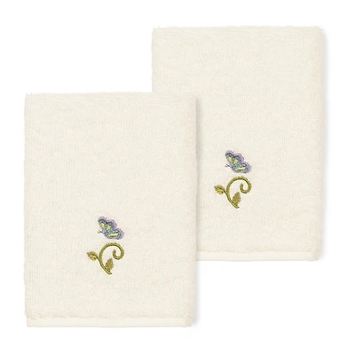 Linum Home Textiles Rebecca 2-pc. Embellished Washcloth