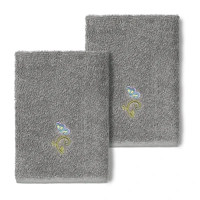 Linum Home Textiles Rebecca 2-pc. Embellished Washcloth