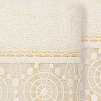 Linum Home Textiles Arian 2-pc. Embellished Washcloth
