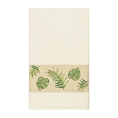 Linum Home Textiles Zoe Embellished Floral Bath Towel