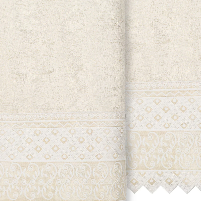 Linum Home Textiles Aiden Embellished 2-pc. Bath Towel