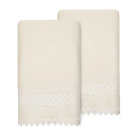 Linum Home Textiles Aiden Embellished 2-pc. Bath Towel