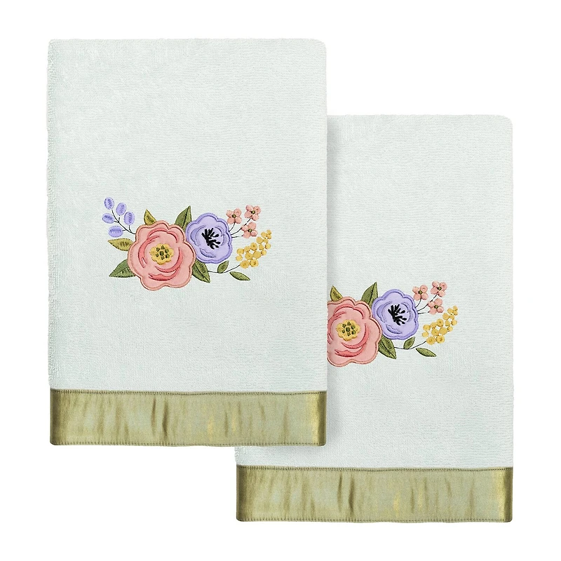 Linum Home Textiles Verano Embellished 2-pc. Hand Towel
