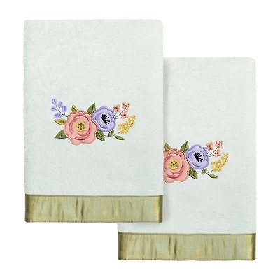 Linum Home Textiles Verano Embellished 2-pc. Hand Towel