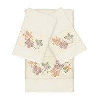 Linum Home Textiles Caroline Embellished 3-pc. Bath Towel Set