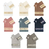 Linum Home Textiles Mackenzie Embellished 3-pc. Bath Towel Set